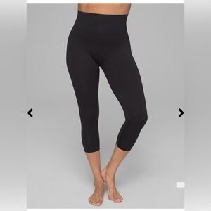 Soma Slimmingng High Wasted Cropped Legging Black Shapewear Size L Tummy Control